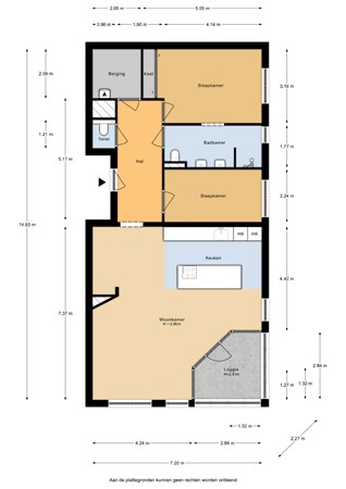 Floorplan - Stationshof 7, 2371 XM Roelofarendsveen